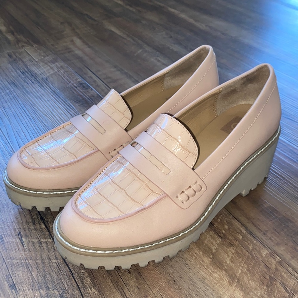 Pink women’s loafers